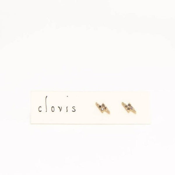 14k Gold & Diamond Bolt Studs