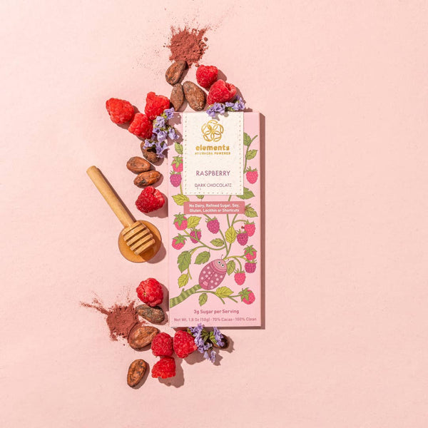 Raspberry 70% Dark Chocolate Bar