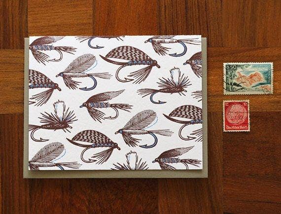 Fishing Flies Card