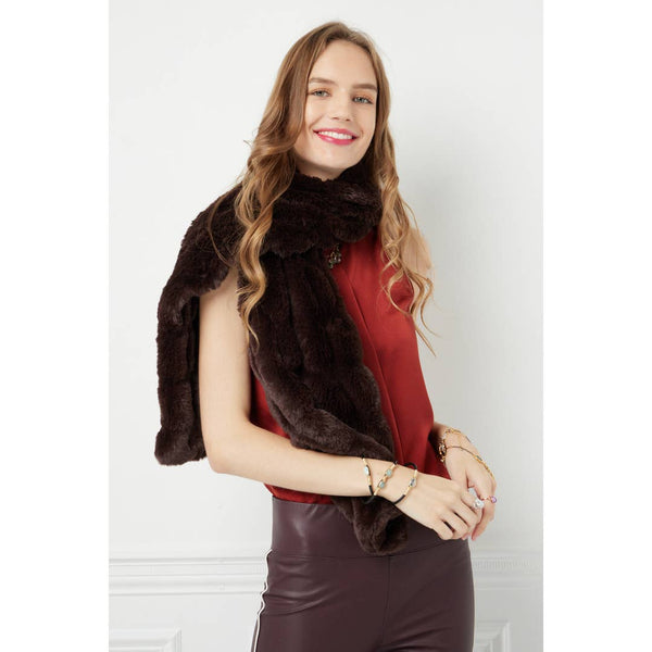 Chocolate Florence Scarf