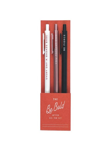 Be Bold Gel Pen Set of 3