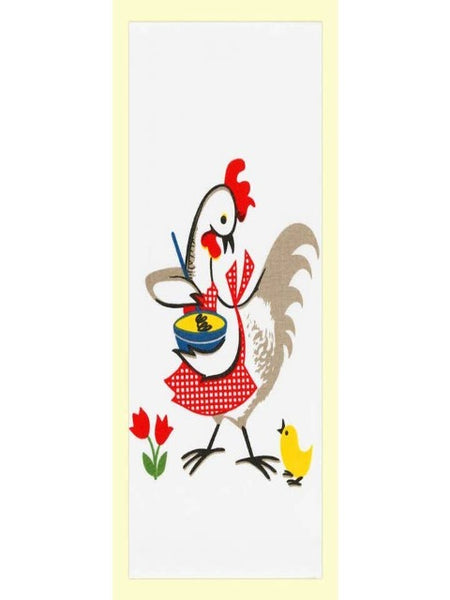 Retro Chicken Tea Towel