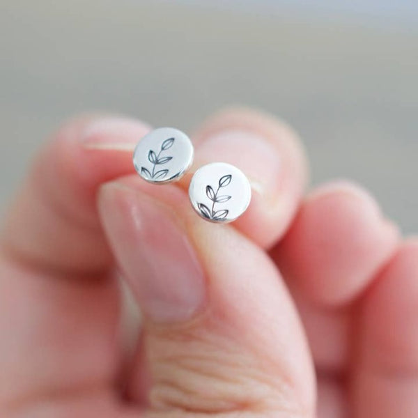 Leaf Sterling Silver Earrings