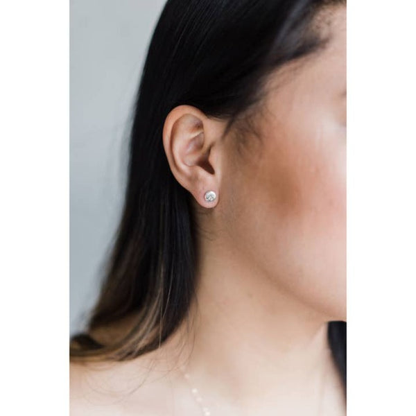 Moon and Stars Sterling Silver Earrings