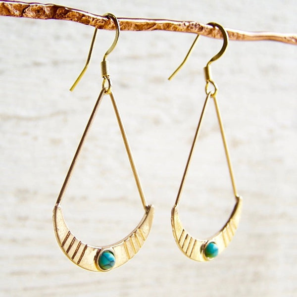 Crescent Hoop Earrings
