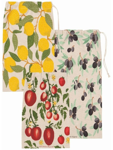 Mediterranean Product Bags, Set of 3