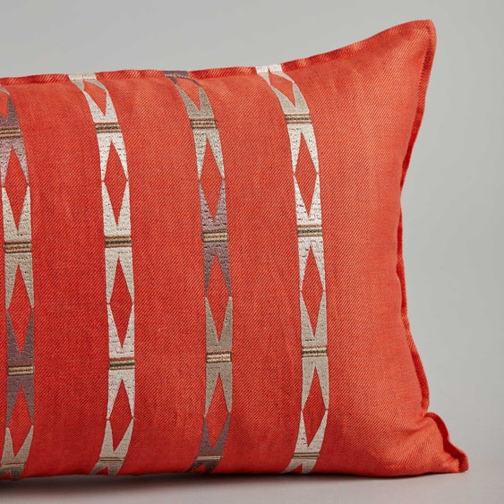 Laramie Stripe Vermilion Pillow
