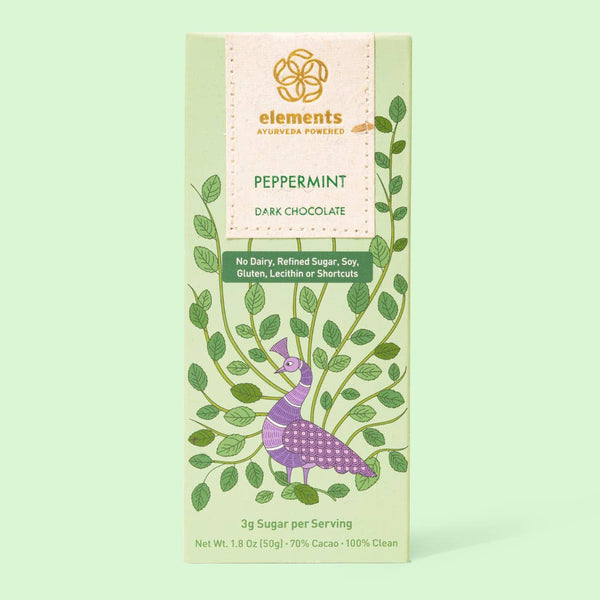 Peppermint 70% Dark Chocolate Bar