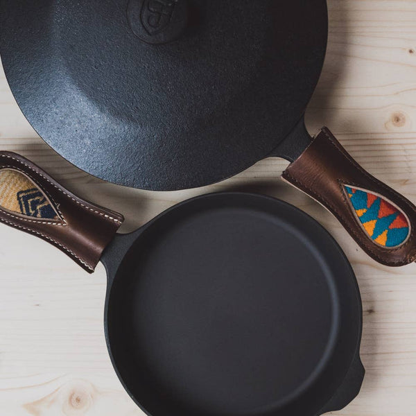 PanHandler Cast Iron Handles, Chestnut