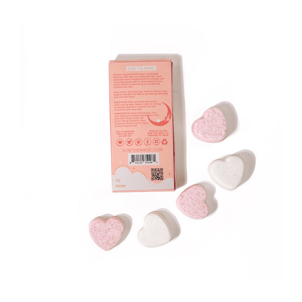 Mini Heart Over the Moon Bath Bombs