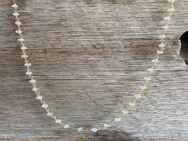 Beaded Moonstone Necklace