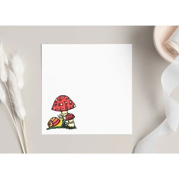 Magical Mushroom Mini Square Notes