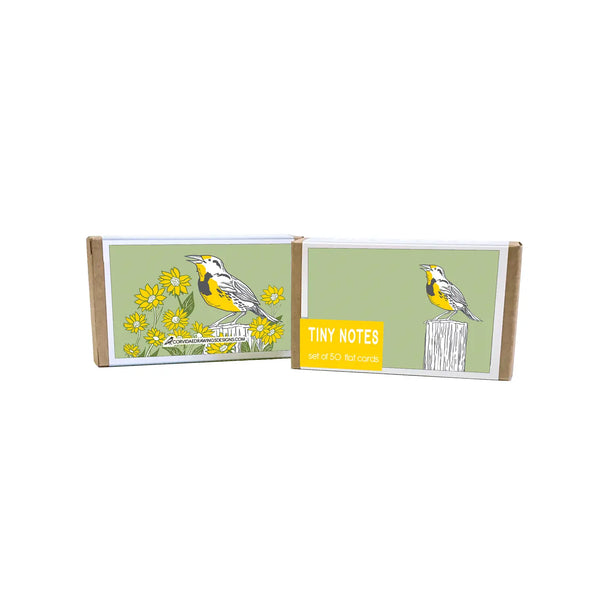 Meadowlark & Wildflowers Tiny Notes