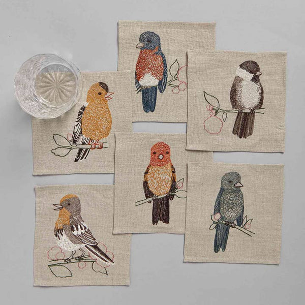 Songbirds Cocktail Napkin Set