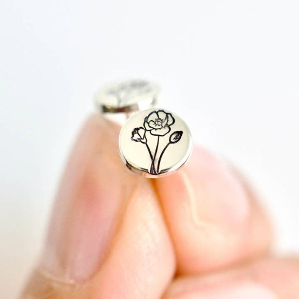 Wildflower Sterling Silver Earrings