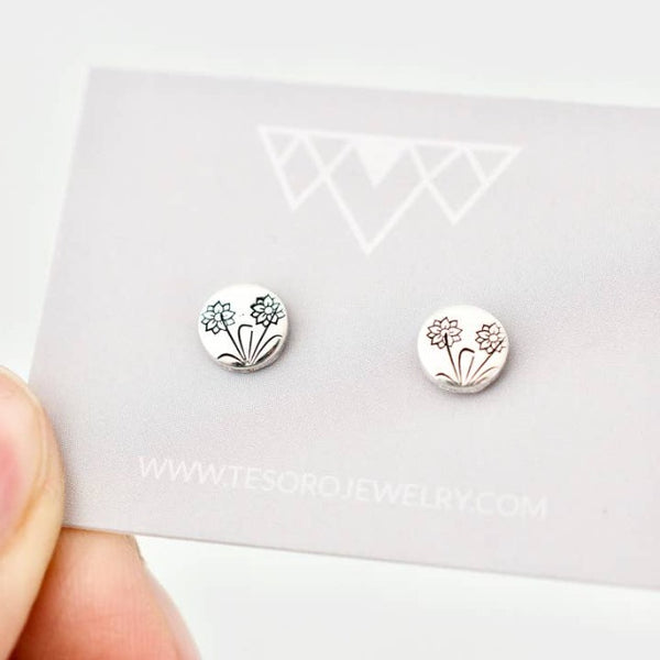 Larkspur Sterling Silver Earrings