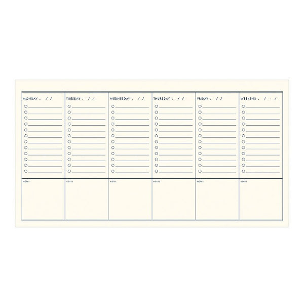 Mushroom Weekly Planner