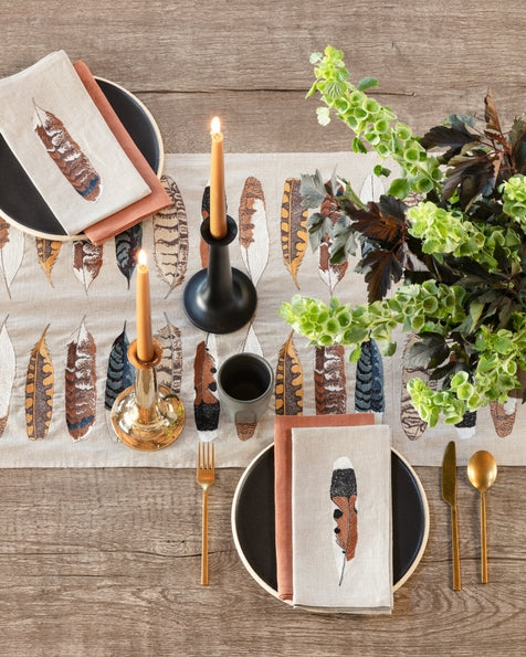Feather Harmony Table Runner