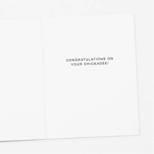 New Baby Chickadee Card