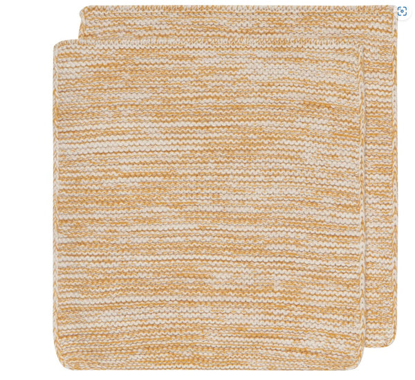 Ochre Dish Cloth, Set of 2