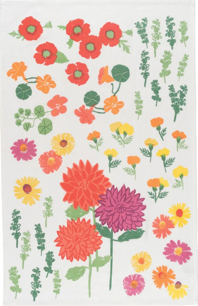 Flowers of the Month Flour Sack, Set of 3