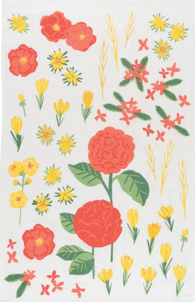 Flowers of the Month Flour Sack, Set of 3