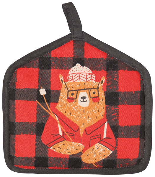 Lumbearjack Shaped Pot Holder