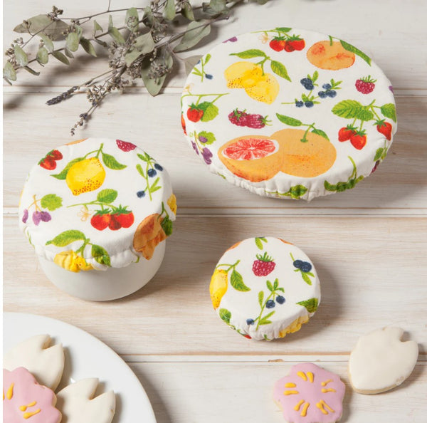 Mini Bowl Cover Fruit Salad, Set of 3