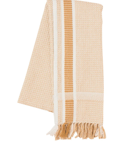 Ochre Waffle Heirloom Tea Towel