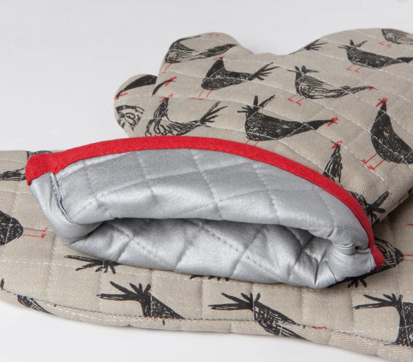 Oven Mitt, Chicken Scratch