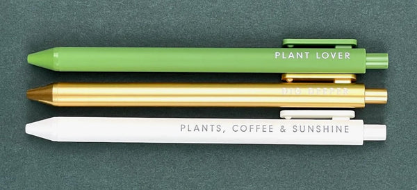 Plant Gel Pen, Set of 3