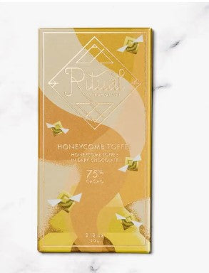 Honeycomb Toffee 75% Cacao Chocolate Bar