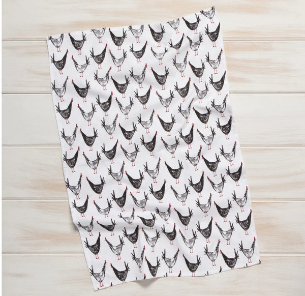 Chicken Scratch Tea Towel