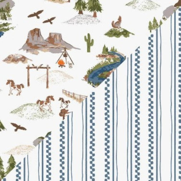 Wyoming & Western Stripe Snuggle Blanket
