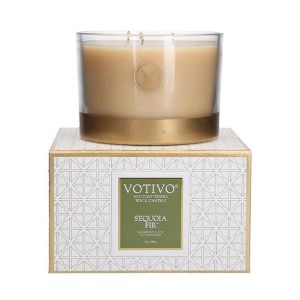 3-Wick Sequioa Fir Candle