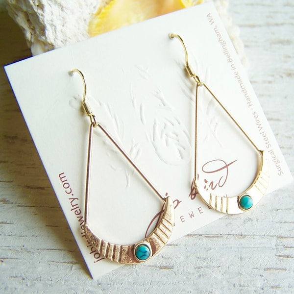 Crescent Hoop Earrings