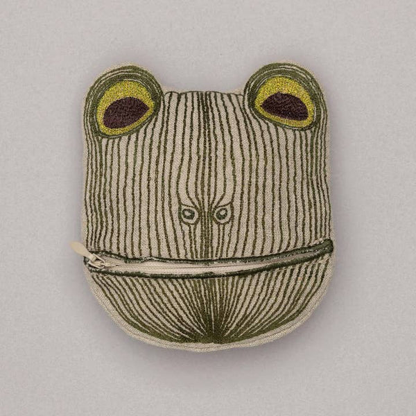 Lucky Frog with Bell Pouch