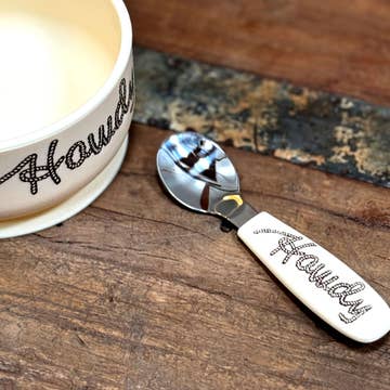 Howdy Silicone Suction Bowl & Spoon Set