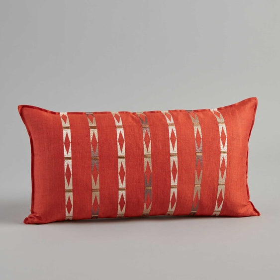 Laramie Stripe Vermilion Pillow