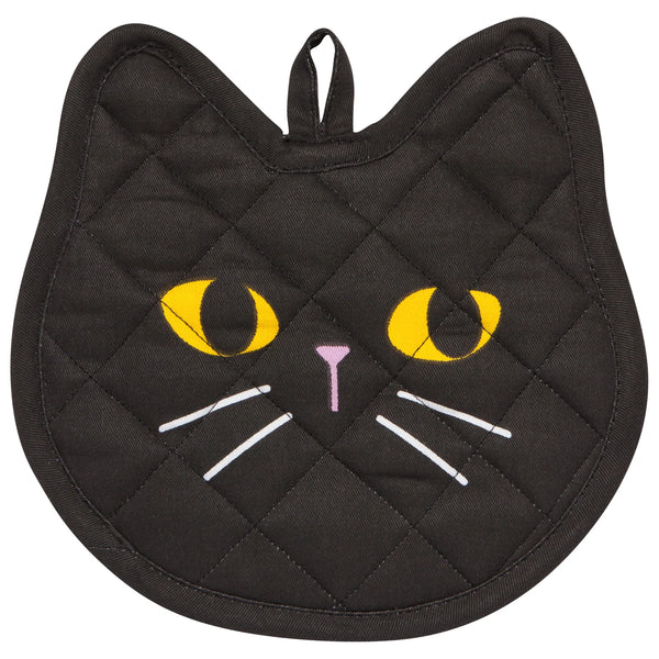 Shaped Black Cat Pot Holder