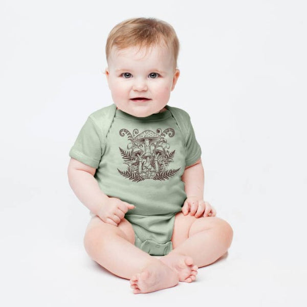 Mushroom Onesie, 6-12 Months