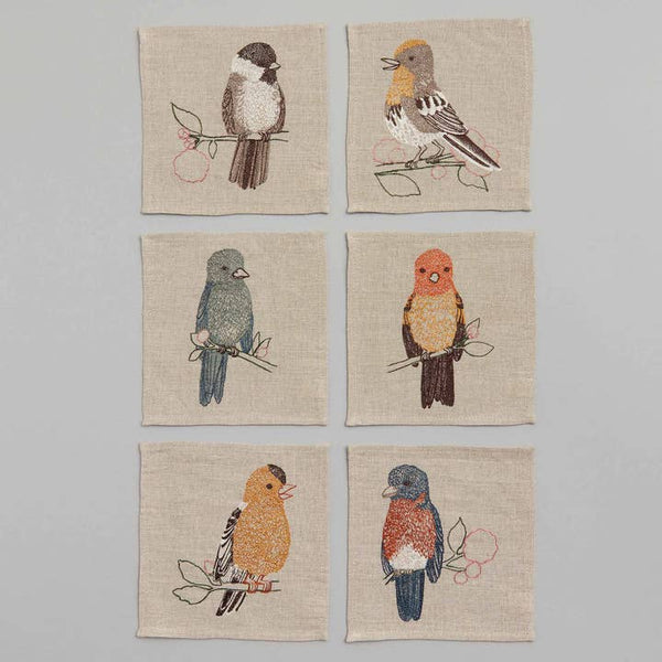 Songbirds Cocktail Napkin Set