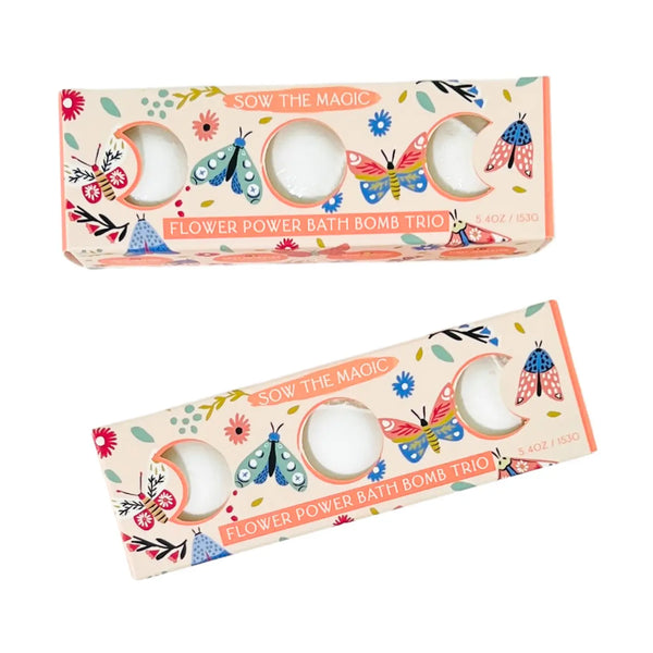 Flower Power Bath Bomb Trio