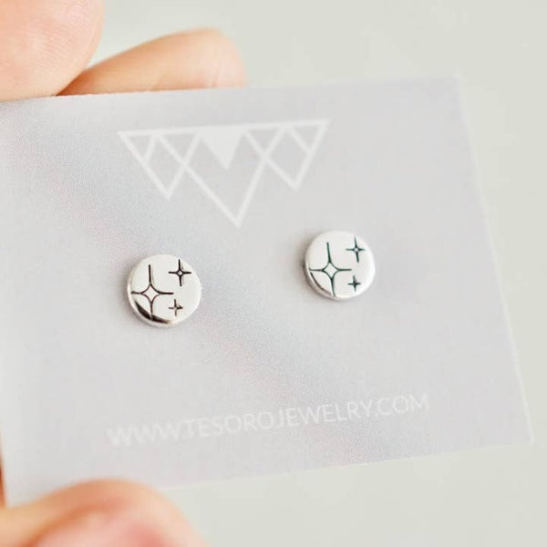 Star Sterling Silver Earrings