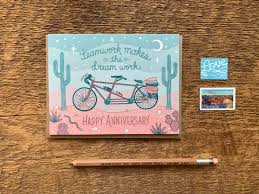 Tandem Anniversary Card