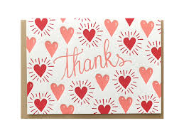 Heart Thanks Card