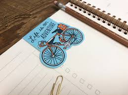 Adventure Bike Magnetic Bookmark