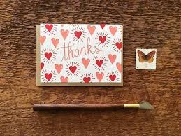 Heart Thanks Card