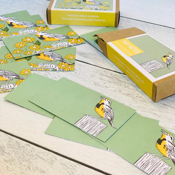 Meadowlark & Wildflowers Tiny Notes