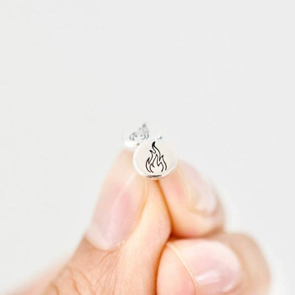 Fire Sterling Silver Earrings